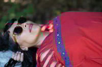 Image 4 of Red Handmade Blouse, made by a Mayan community in Chiapas , the Highlands. 