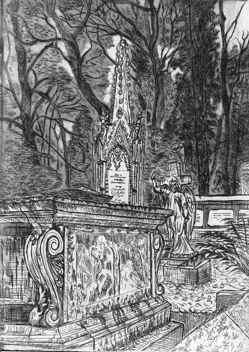 Image of Highgate Cemetery - Postcard Set 