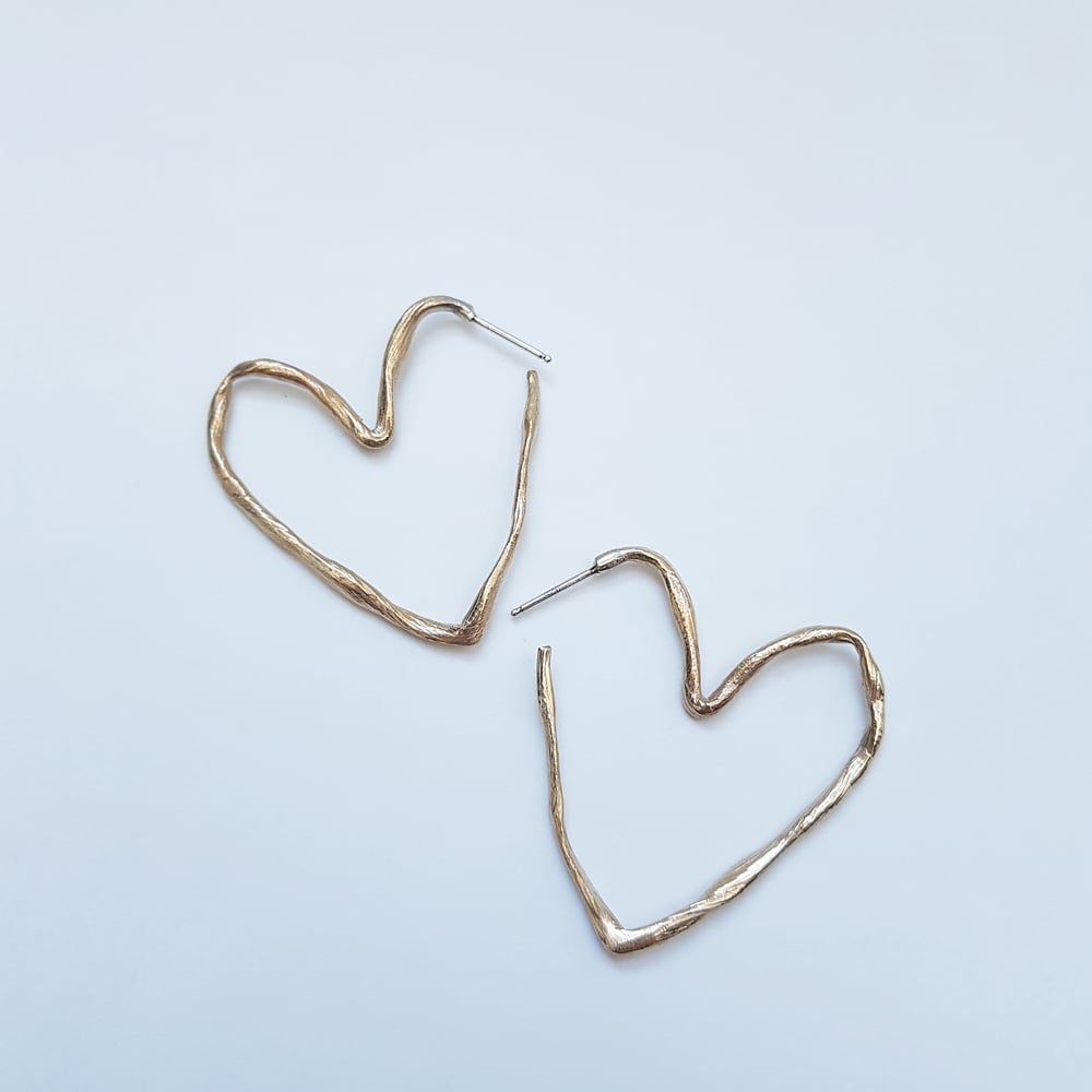 Melted Heart Hoops PREORDER