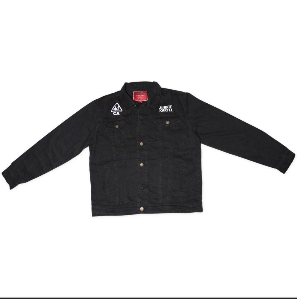 Junkie Kartel Black Jean Jacket
