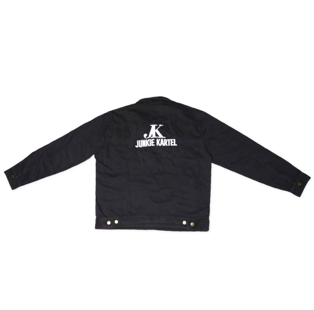 Junkie Kartel Black Jean Jacket