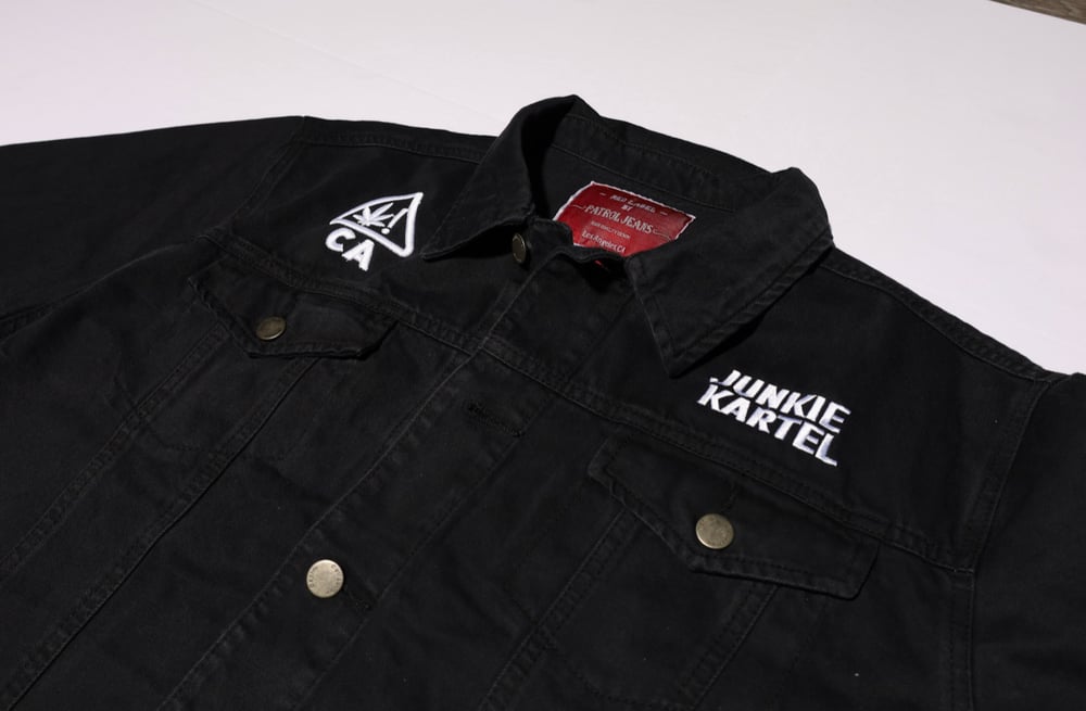 Junkie Kartel Black Jean Jacket