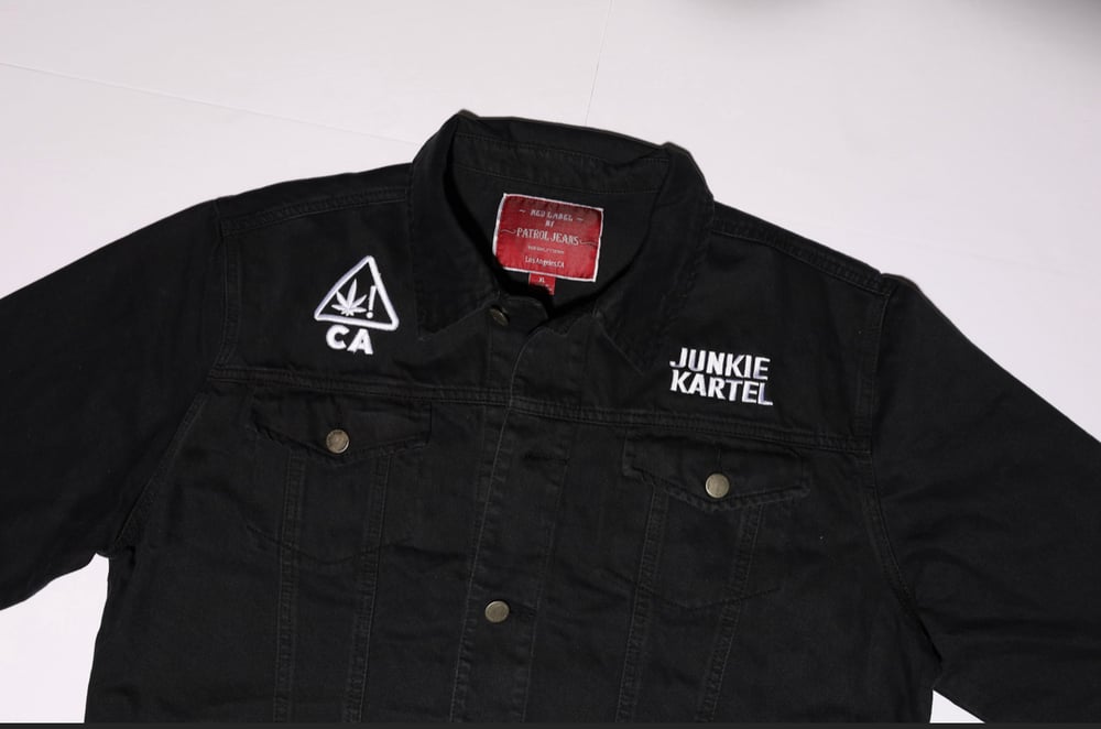 Junkie Kartel Black Jean Jacket