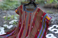 Image 3 of Red Colored Pantelhó Mayan Handmade Huipil 