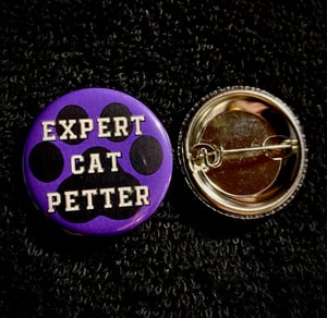 Expert Cat Petter 1.25" Button