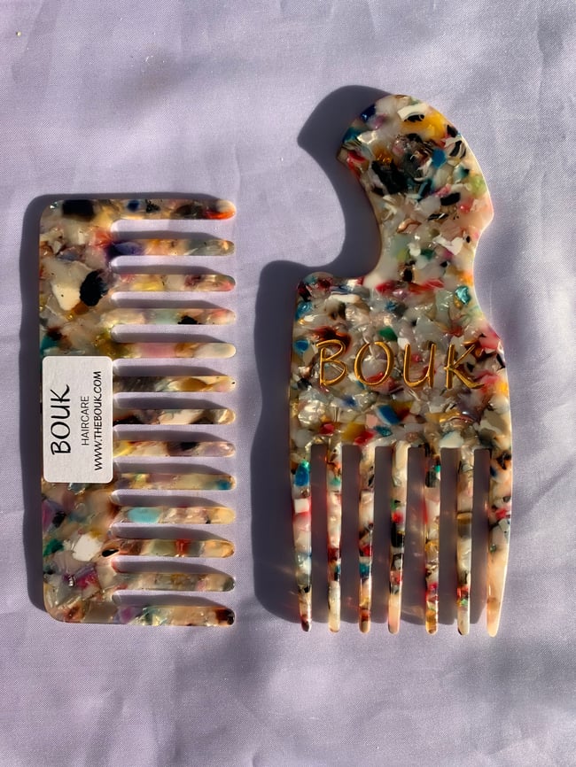 Afro Pick in Stained Glass