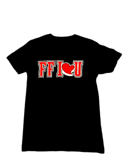 Image of FF I❤️U Blk/Red/White T-Shirt 