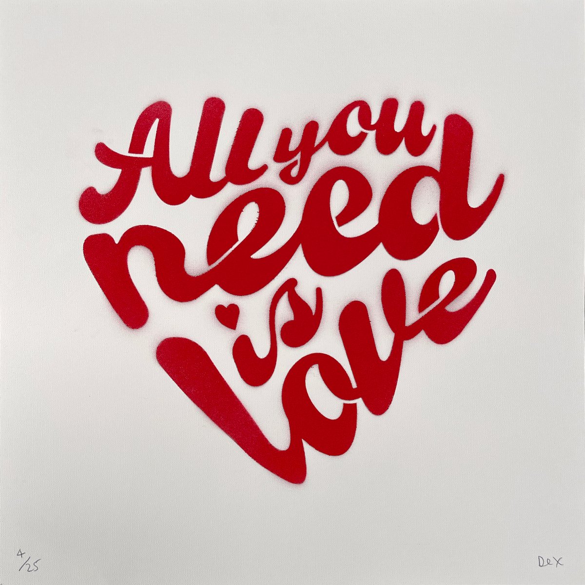 all you need is love, love is all you need | Postcard