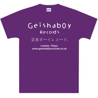 Image 1 of Geishab0y Records Logo T-Shirt - Purple
