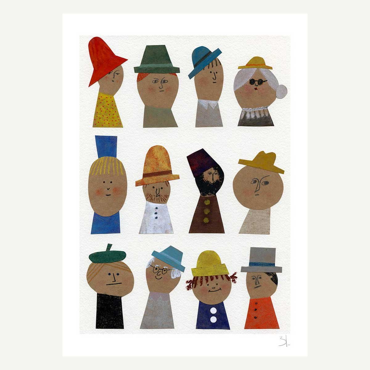 Image of Affiche A3+ Selected Hats Blanca Gómez