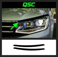 Image 1 of X2 VW CADDY Mk4 Facelift Eyebrow stickers 