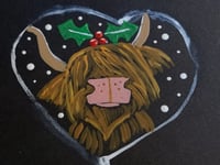 Image 2 of Christmas Highland cow