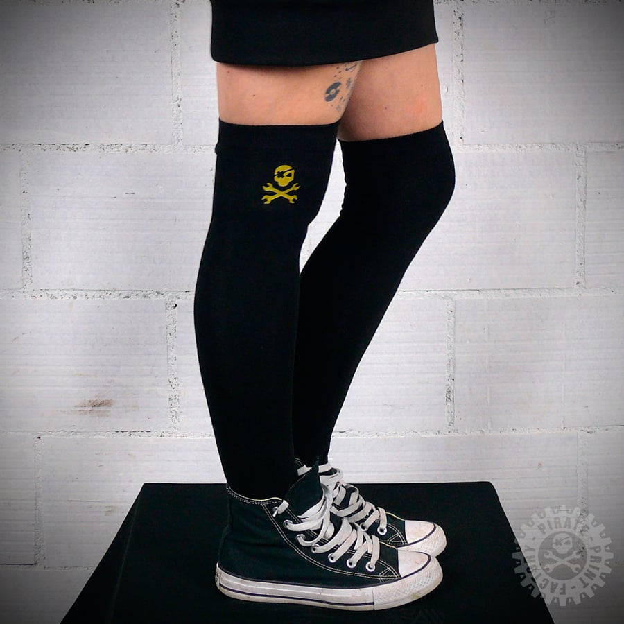 Image of BLACK SOCKS GOLD