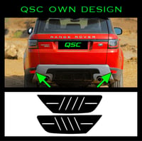 X2 Range Rover Sport Rear Bumper Reflector Stickers Overlay