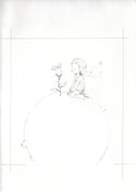 THE LITTLE PRINCE - Original Pencil Drawing - She shone a light in the little prince's heart