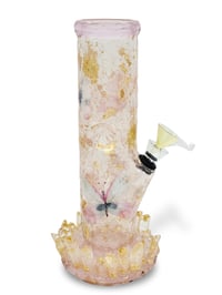 Image 1 of Royal Butterfly Crystal 9" Waterpipe