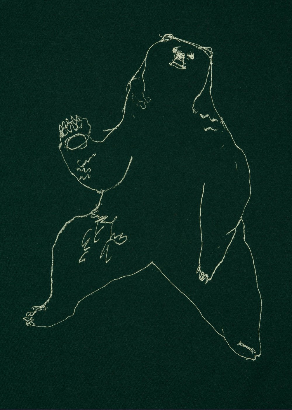 Bear Unisex Green Sweatshirt (Recycled)
