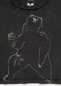 Image 2 of Bear Women's Stone Wash Black Crop (Organic)