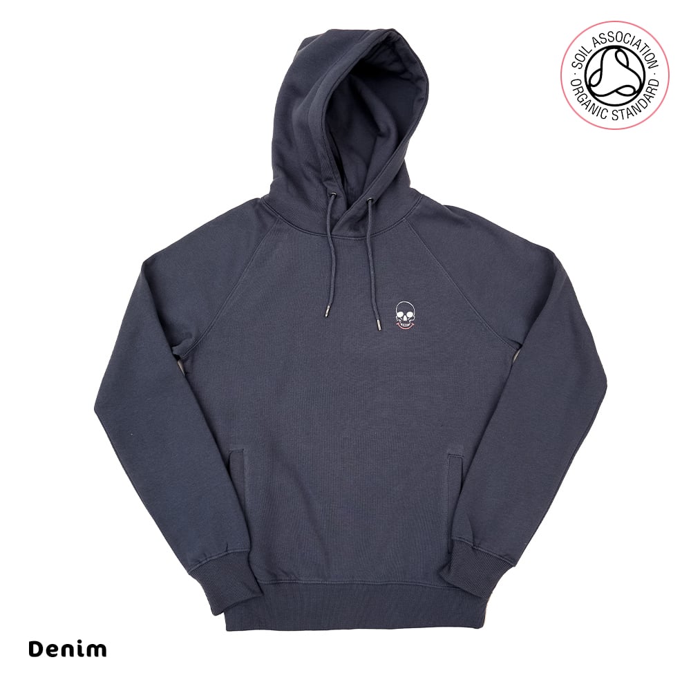 Mr Death Unisex Denim Heavyweight Hood (Organic)