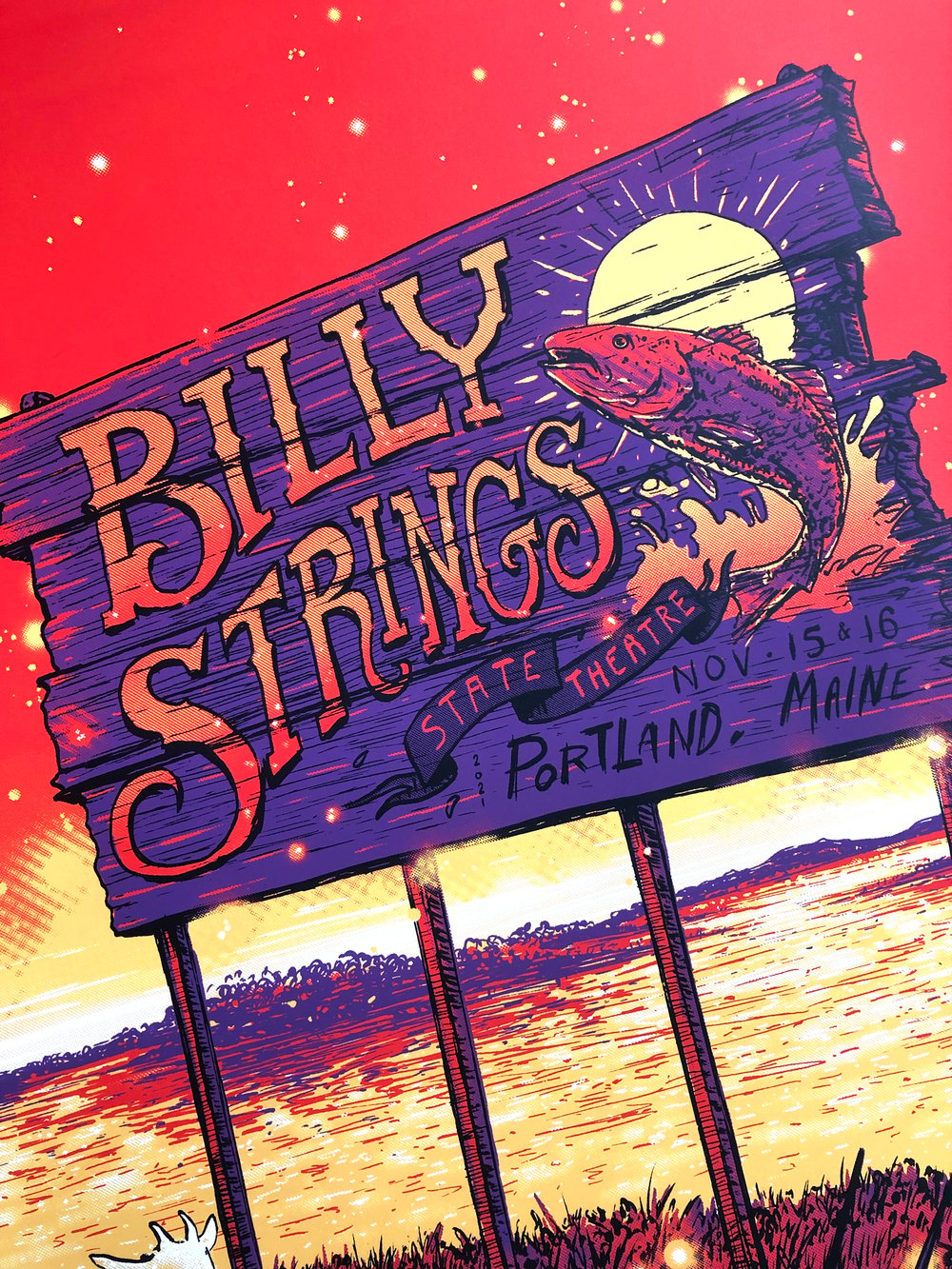 Billy Strings Portland,  Maine Nov. 15 & 16 2021 Drop 1