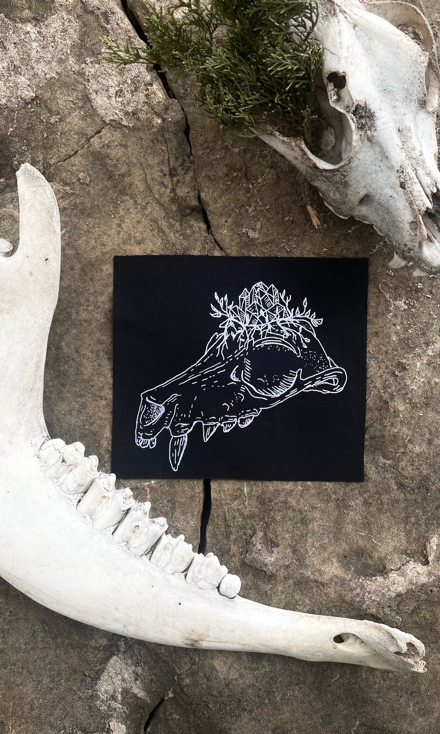 Image of MINI CRYSTAL SKUL PATCH