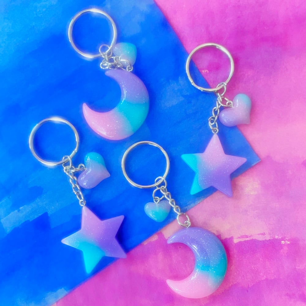 Image of PASTEL SKY KEYCHAINS