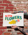 FRESH FLOWERS - Risograph Print