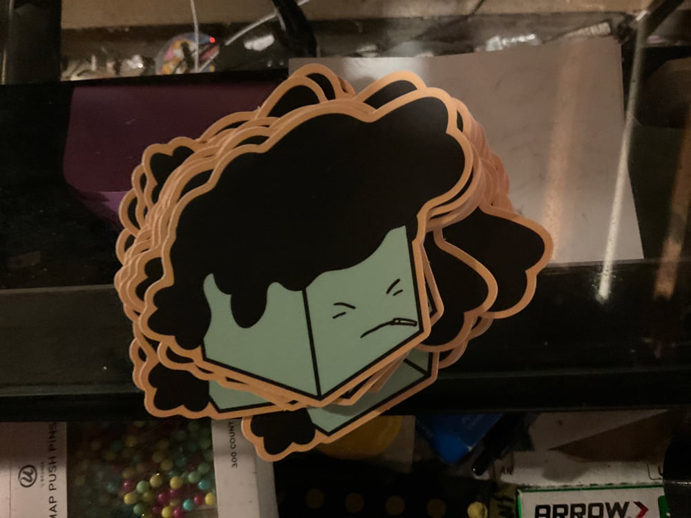 Image of Dougie The Cube sticker