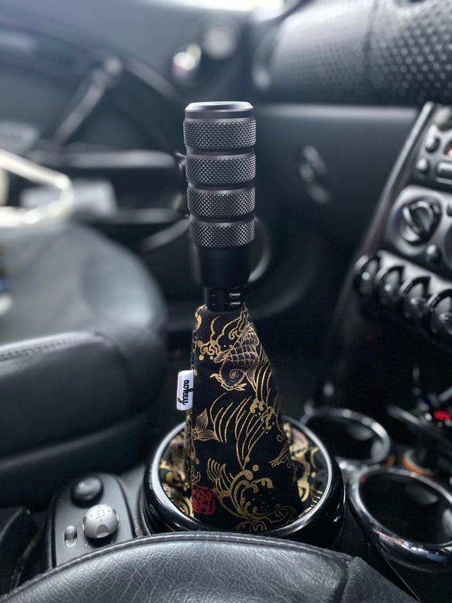 Black & gold koi fish