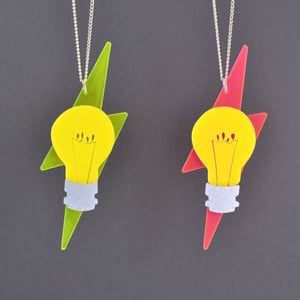 Image of Bright Idea Light Bulb Necklace