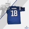 Reebok Peyton Manning Colts  #18 Home/Blue Jersey