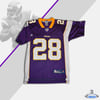 Reebok NFL Equipment Adrian Peterson Vikings #28 Home/PURPLE Jersey