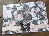 Image 1 of Pink and Black Butterflies