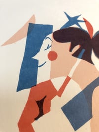 Image 4 of "Donna con luna, stelle e forme"