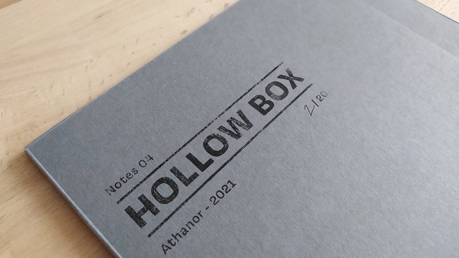 Notes 04 : Hollow Box