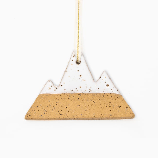 Speckled Mountain Ceramic Ornament