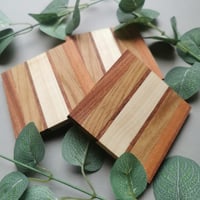 Image 1 of Soild Hardwood Coasters 