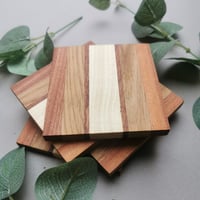 Image 2 of Soild Hardwood Coasters 
