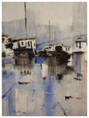 Barcos y reflejos II