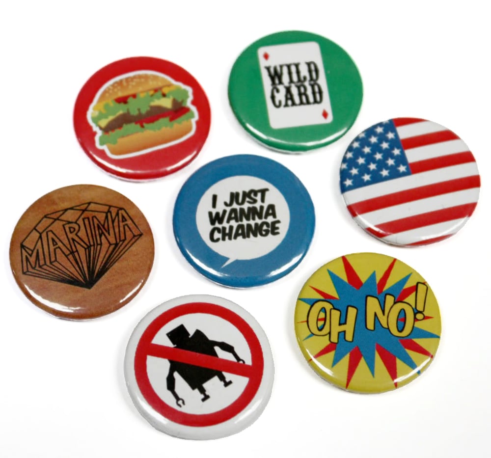 Image of Marina & The Diamonds Button Badge Set