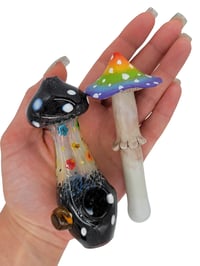 Image 1 of Black Mushie Pipe & Mush-Stash Tube