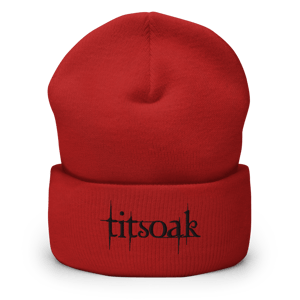 titsoak beanie black thread