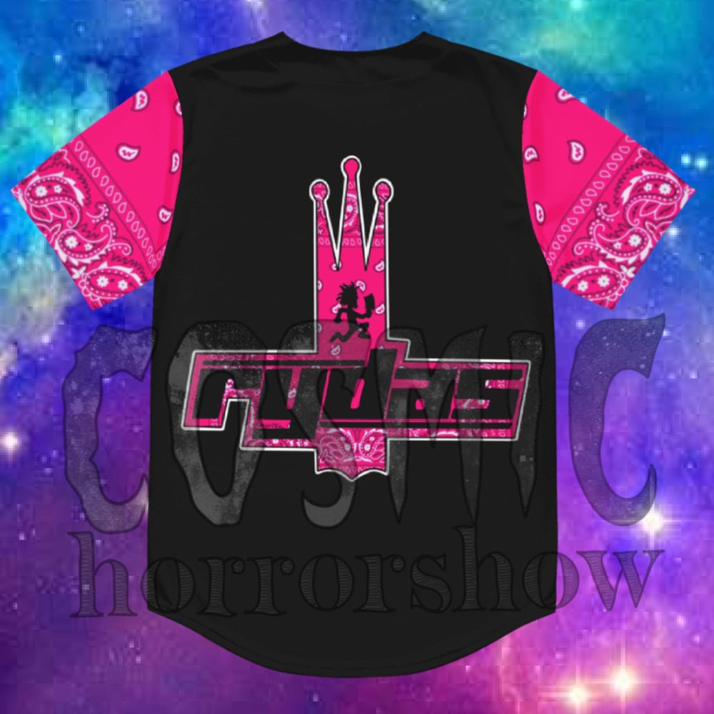 Pink Rydas baseball jersey