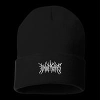 Image 3 of Embroidered Death Metal Knit Beanie