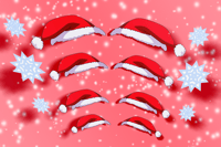 Image 1 of Christmas Hats and Snowflakes (Make your character more festive!)