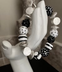 Image 1 of NEW Black & White Bracelet