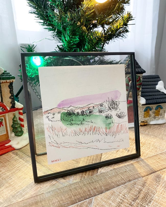 Abstract Landscape - pink