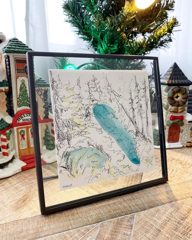 Abstract Landscape- blues