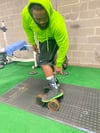 BossFitted Neon Green and Blue Socks