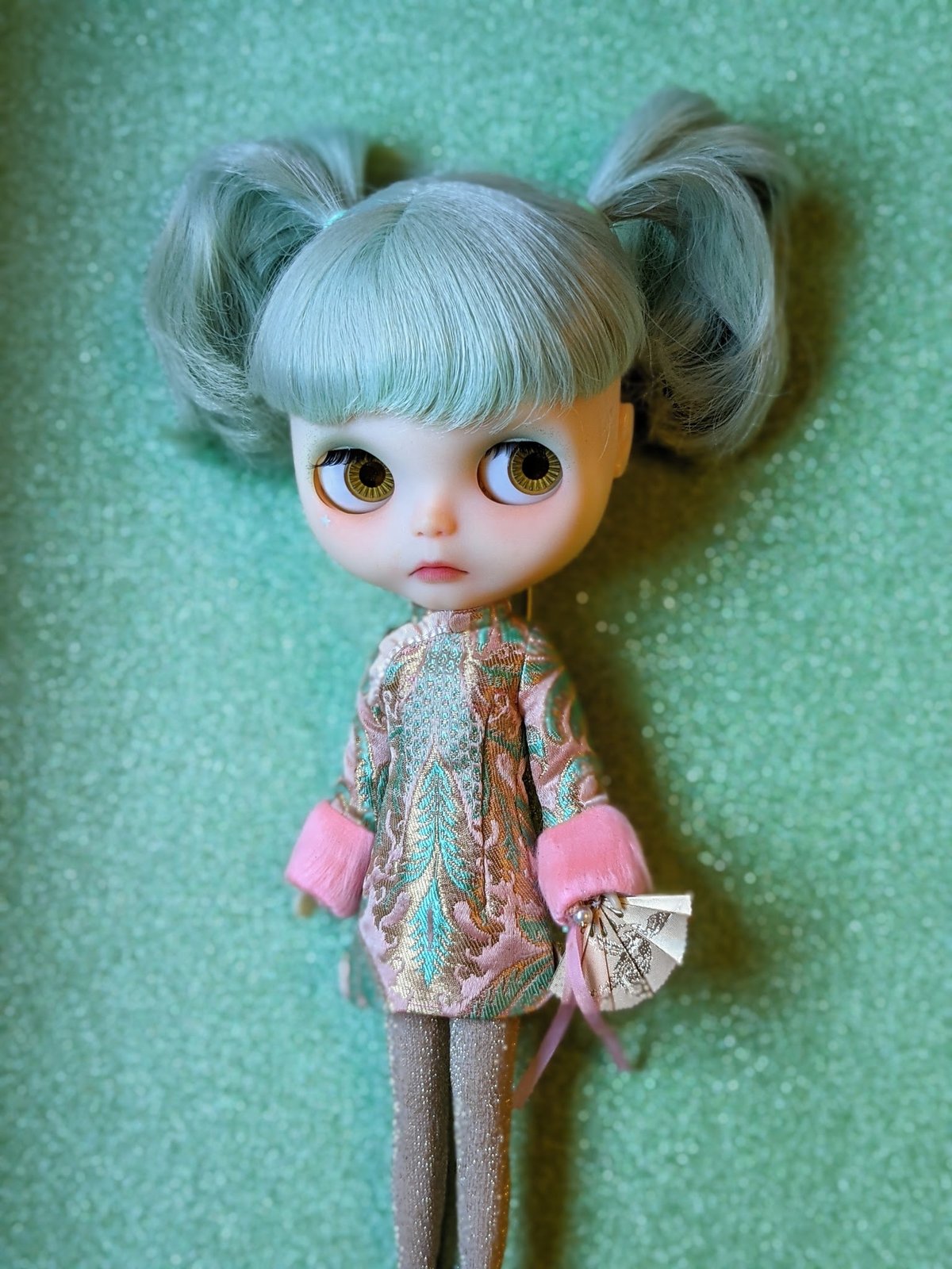 Image of Lounging Linda ~ Sorbet Pastel Cheongsam Set for Blythe and Cherry